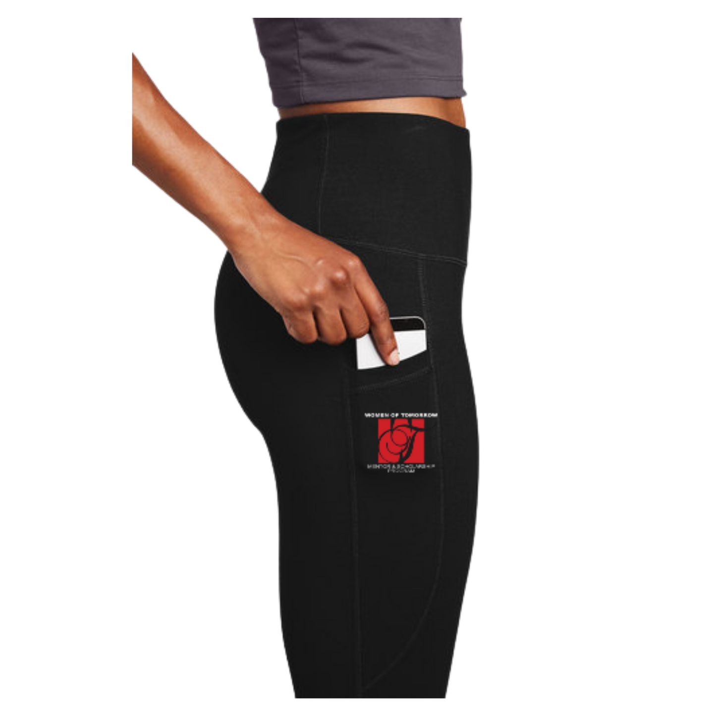Ladies Sport-Tek  High Rise 7/8 Legging with Pocket